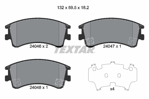 Brake Pad Set, disc brake (Front axle)  Art. 2404601