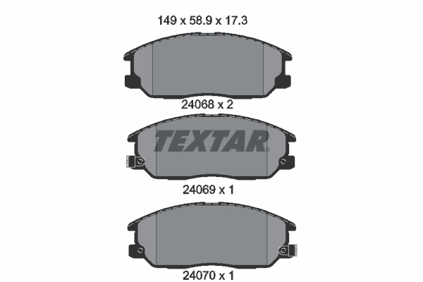 Brake Pad Set, disc brake (Front axle)  Art. 2406801