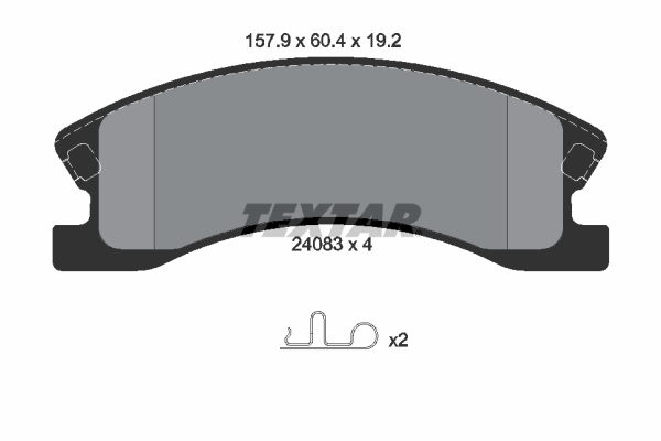 Brake Pad Set, disc brake (Front axle)  Art. 2408301