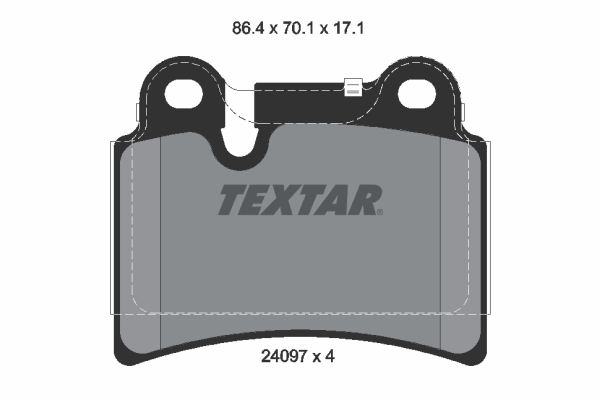 Brake Pad Set, disc brake (Rear axle)  Art. 2409701