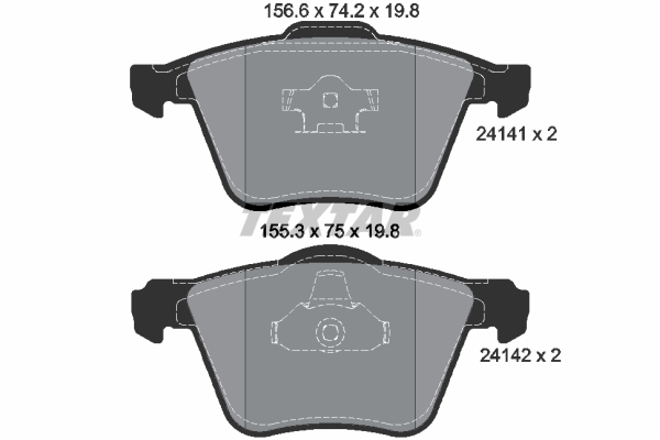 Brake Pad Set, disc brake (Front axle)  Art. 2414101