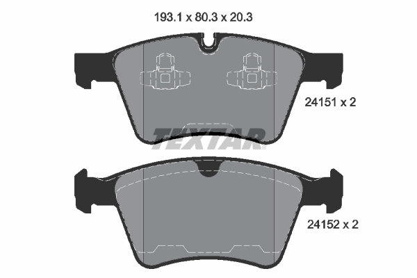 Brake Pad Set, disc brake (Front axle)  Art. 2415101