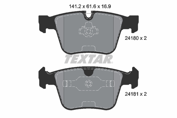 Brake Pad Set, disc brake (Rear axle)  Art. 2418001