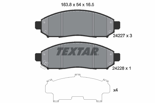 Brake Pad Set, disc brake (Front axle)  Art. 2422701