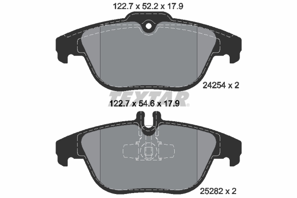 Brake Pad Set, disc brake (Front axle, Rear axle)  Art. 2425401