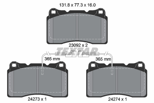 Brake Pad Set, disc brake (Front axle)  Art. 2427301