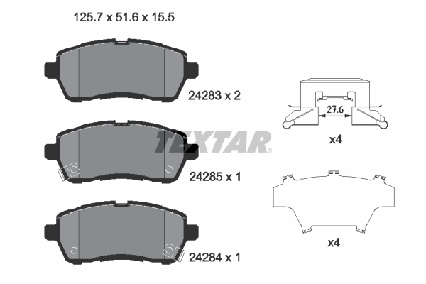 Brake Pad Set, disc brake (Front axle)  Art. 2428303