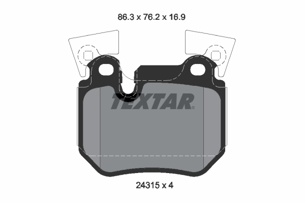 Brake Pad Set, disc brake (Rear axle)  Art. 2431501