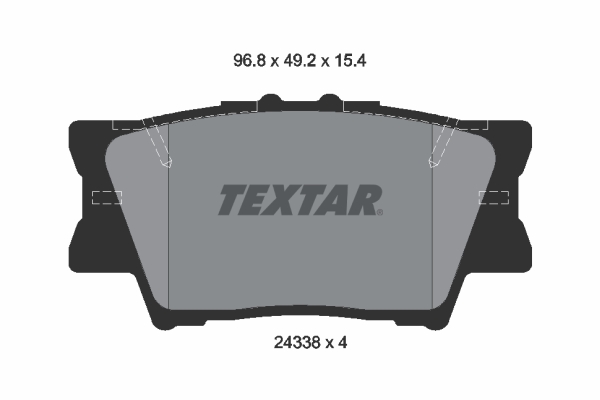 Brake Pad Set, disc brake (Rear axle)  Art. 2433801