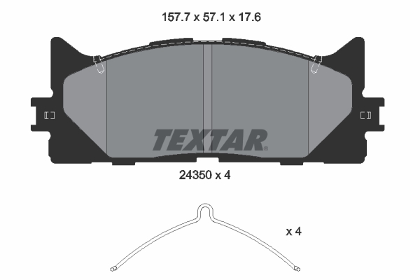 Brake Pad Set, disc brake (Front axle)  Art. 2435001