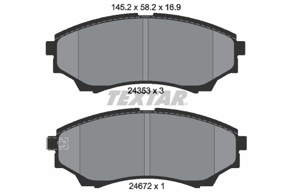 Brake Pad Set, disc brake (Front axle)  Art. 2435301