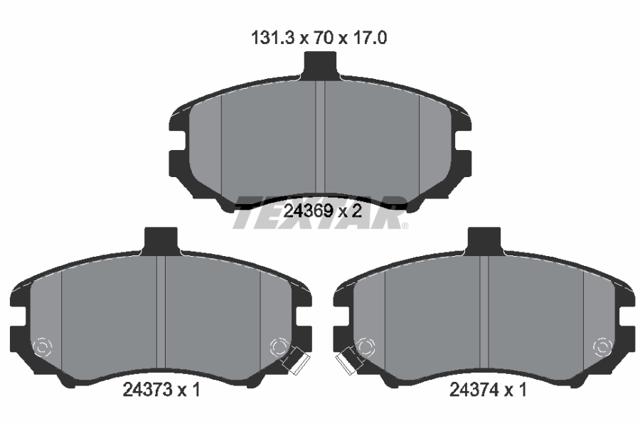 Brake Pad Set, disc brake (Front axle)  Art. 2436901