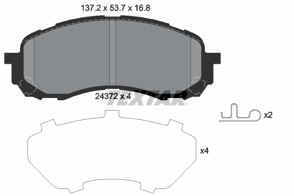 Brake Pad Set, disc brake (Front axle)  Art. 2437201