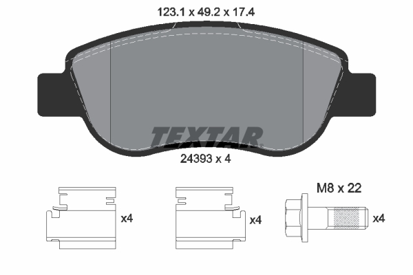 Brake Pad Set, disc brake (Front axle)  Art. 2439301