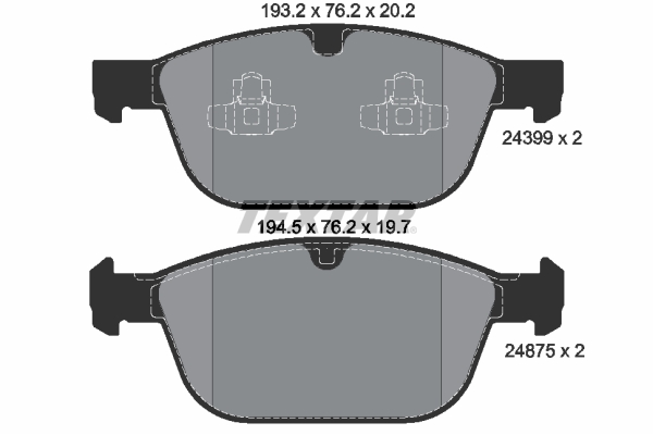 Brake Pad Set, disc brake (Front axle)  Art. 2439901