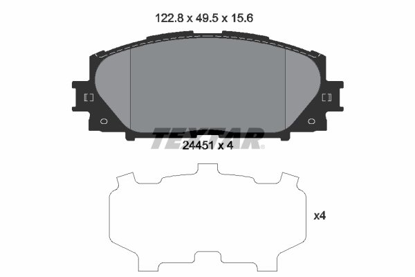 Brake Pad Set, disc brake (Front axle)  Art. 2445101