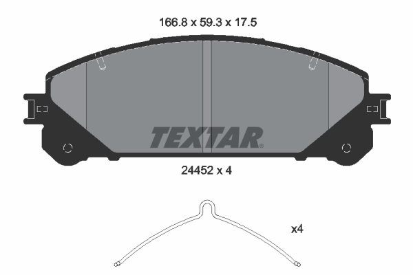 Brake Pad Set, disc brake (Front axle)  Art. 2445201