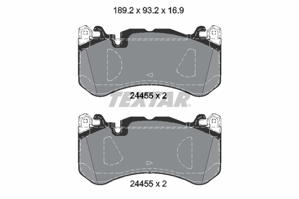 Brake Pad Set, disc brake (Front axle)  Art. 2445503