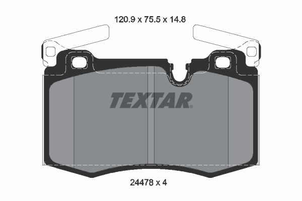 Brake Pad Set, disc brake (Front axle)  Art. 2447801