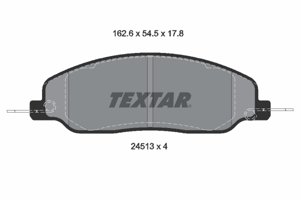 Brake Pad Set, disc brake (Front axle)  Art. 2451301