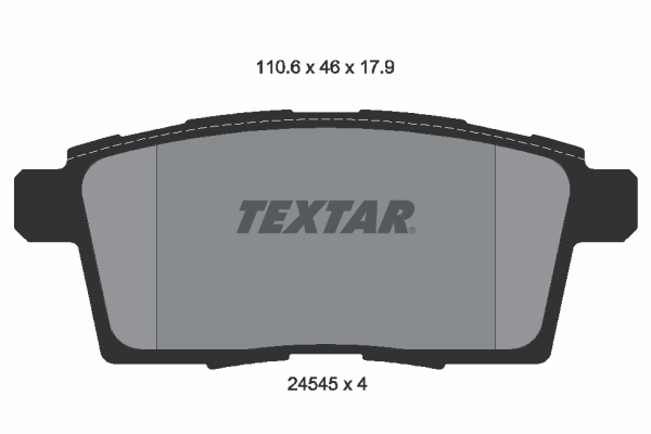 Brake Pad Set, disc brake (Rear axle)  Art. 2454501