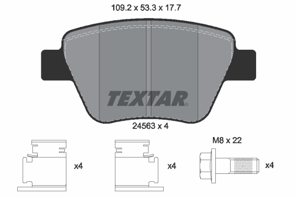 Brake Pad Set, disc brake (Rear axle)  Art. 2456301