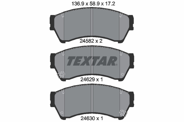 Brake Pad Set, disc brake (Front axle)  Art. 2458202