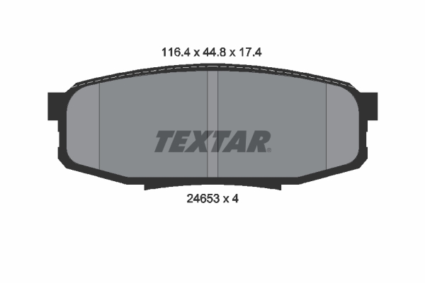 Brake Pad Set, disc brake (Rear axle)  Art. 2465301