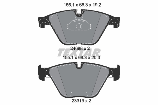 Brake Pad Set, disc brake (Front axle)  Art. 2468801