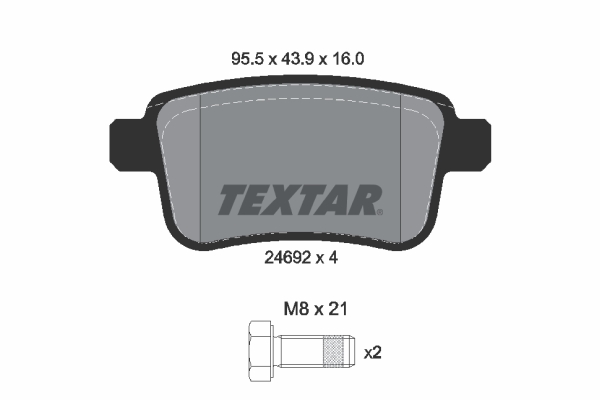 Brake Pad Set, disc brake (Rear axle)  Art. 2469204