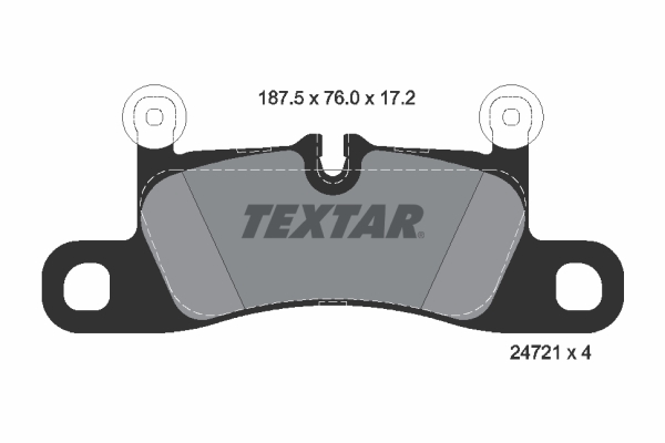 Brake Pad Set, disc brake (Rear axle)  Art. 2472101