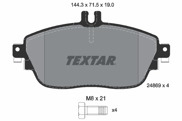 Brake Pad Set, disc brake (Front axle)  Art. 2486901