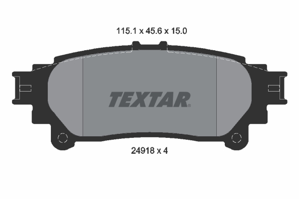 Brake Pad Set, disc brake (Rear axle)  Art. 2491801