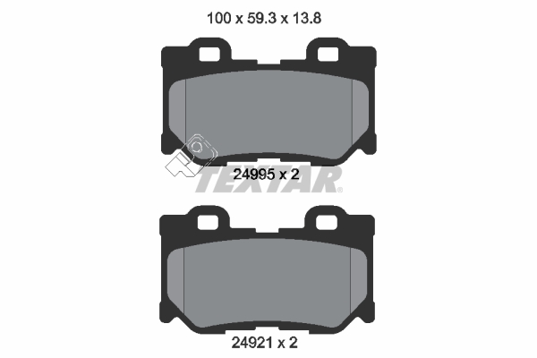 Brake Pad Set, disc brake (Rear axle)  Art. 2499501