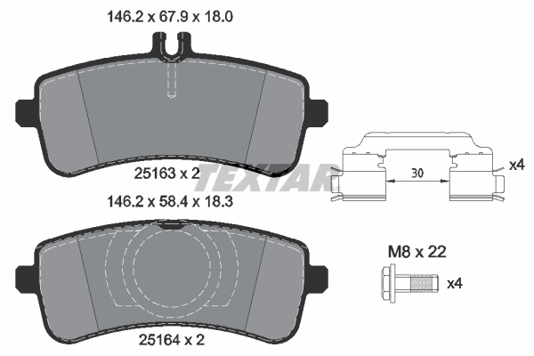 Brake Pad Set, disc brake (Disc brake)  Art. 2516305