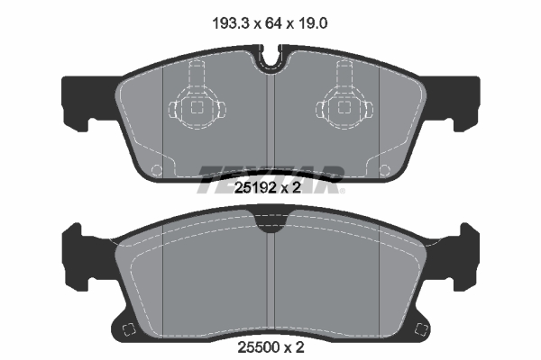 Brake Pad Set, disc brake (Front axle)  Art. 2519201