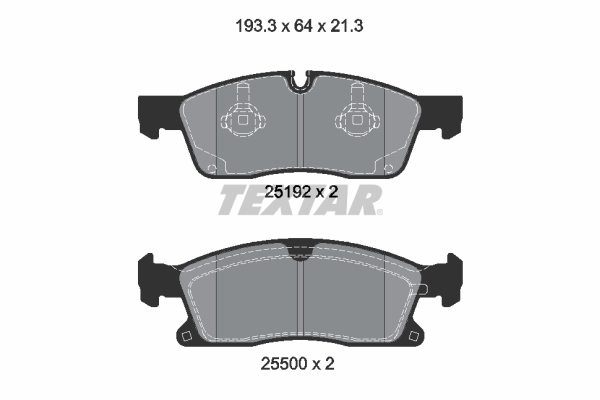 Brake Pad Set, disc brake (Front axle)  Art. 2519202