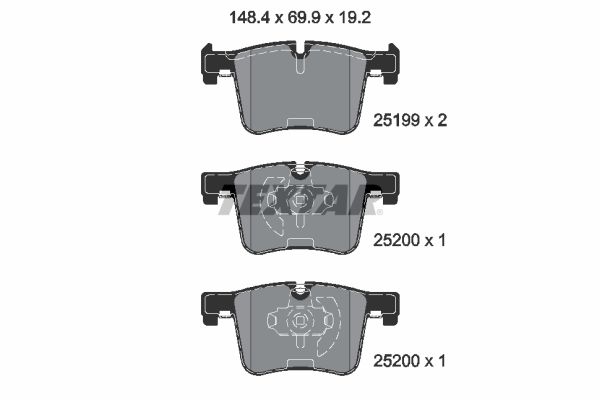 Brake Pad Set, disc brake (Front axle)  Art. 2519901