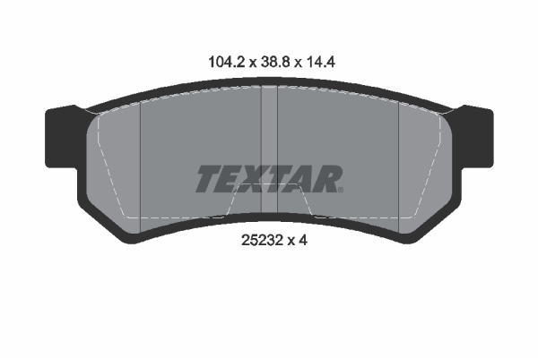 Brake Pad Set, disc brake (Rear axle)  Art. 2523201