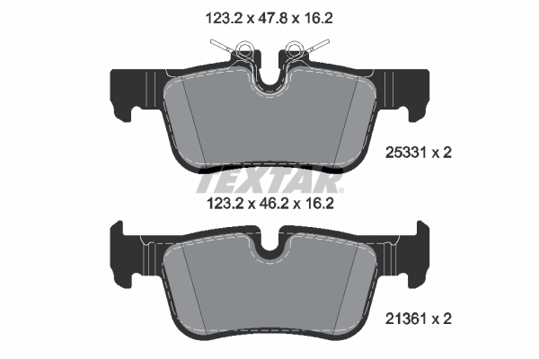 Brake Pad Set, disc brake (Rear axle)  Art. 2533101