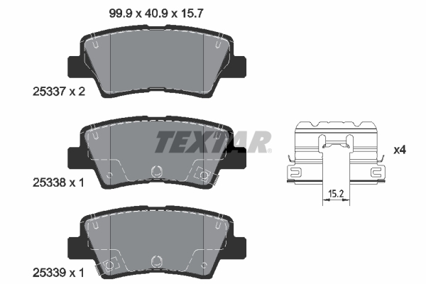 Brake Pad Set, disc brake  Art. 2533709