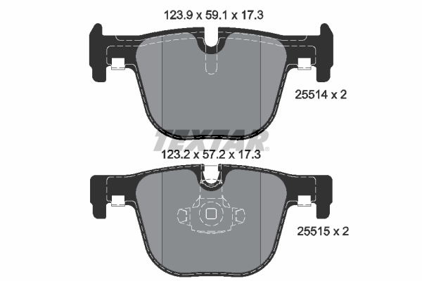 Brake Pad Set, disc brake (Rear axle)  Art. 2551401