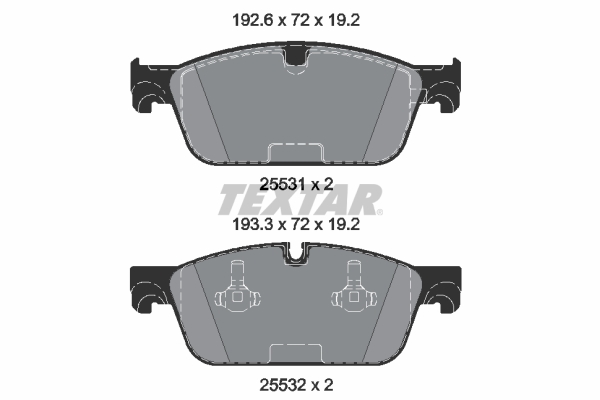 Brake Pad Set, disc brake (Front axle)  Art. 2553101