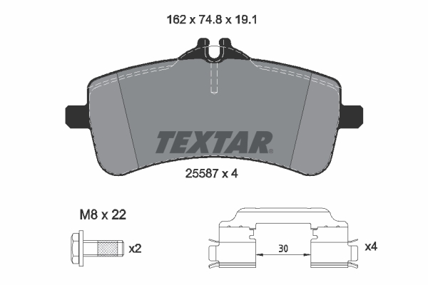 Brake Pad Set, disc brake (Front axle)  Art. 2558701