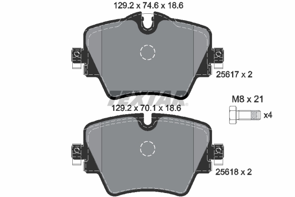 Brake Pad Set, disc brake (Front axle)  Art. 2561701