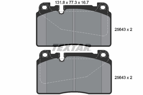 Brake Pad Set, disc brake (Front axle)  Art. 2564301