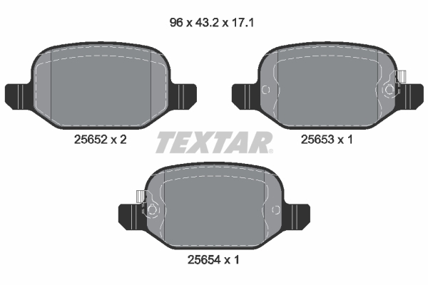 Brake Pad Set, disc brake (Rear axle)  Art. 2565201