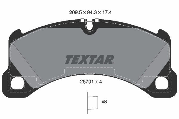 Brake Pad Set, disc brake (Front axle)  Art. 2570101