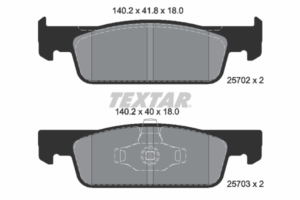 Brake Pad Set, disc brake (Front axle)  Art. 2570201