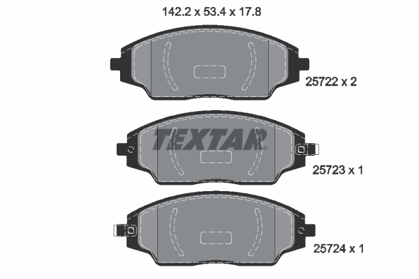 Brake Pad Set, disc brake (Front axle)  Art. 2572201